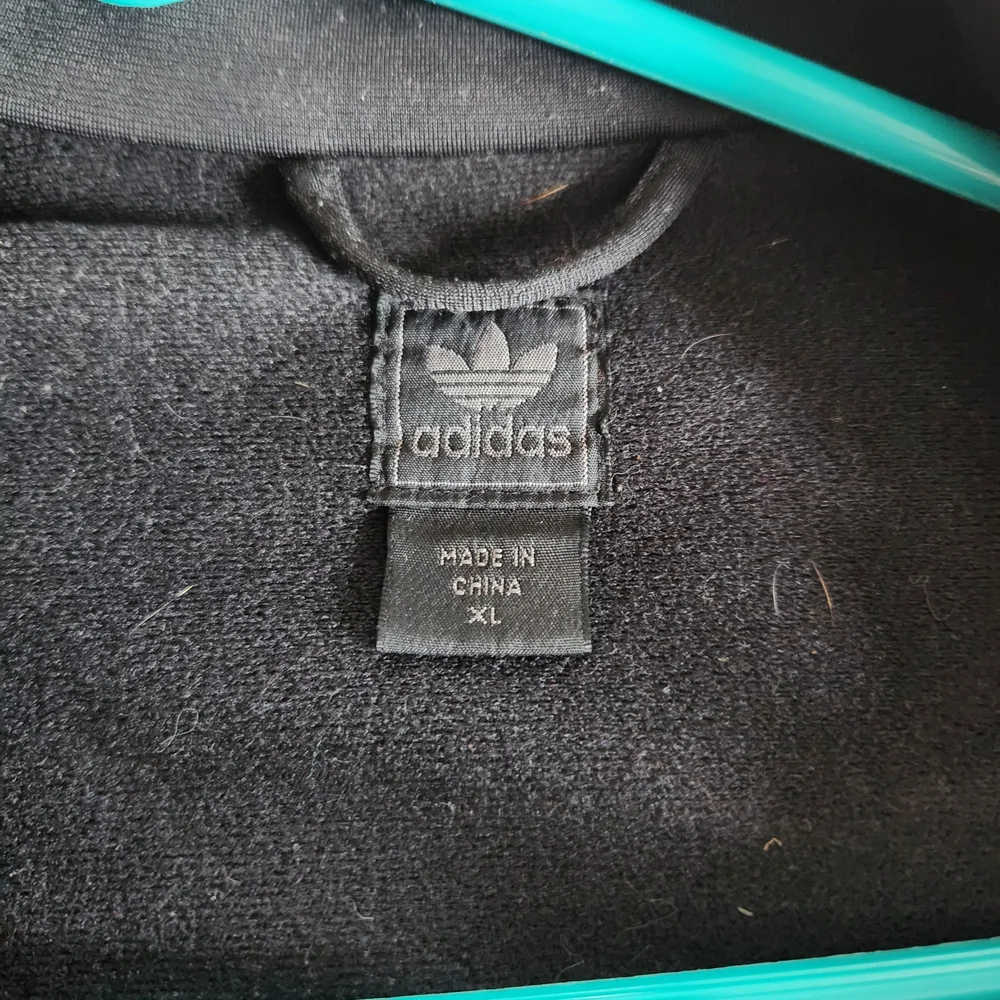 Adidas Men's Black Jacket with Purple Accents - Picture 3 of 3